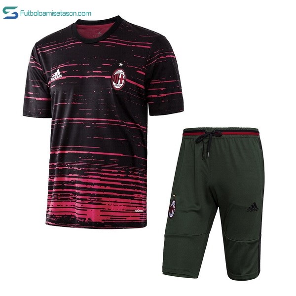 Entrenamiento Milan Conjunto Completo 2017/18 Negro Rosa